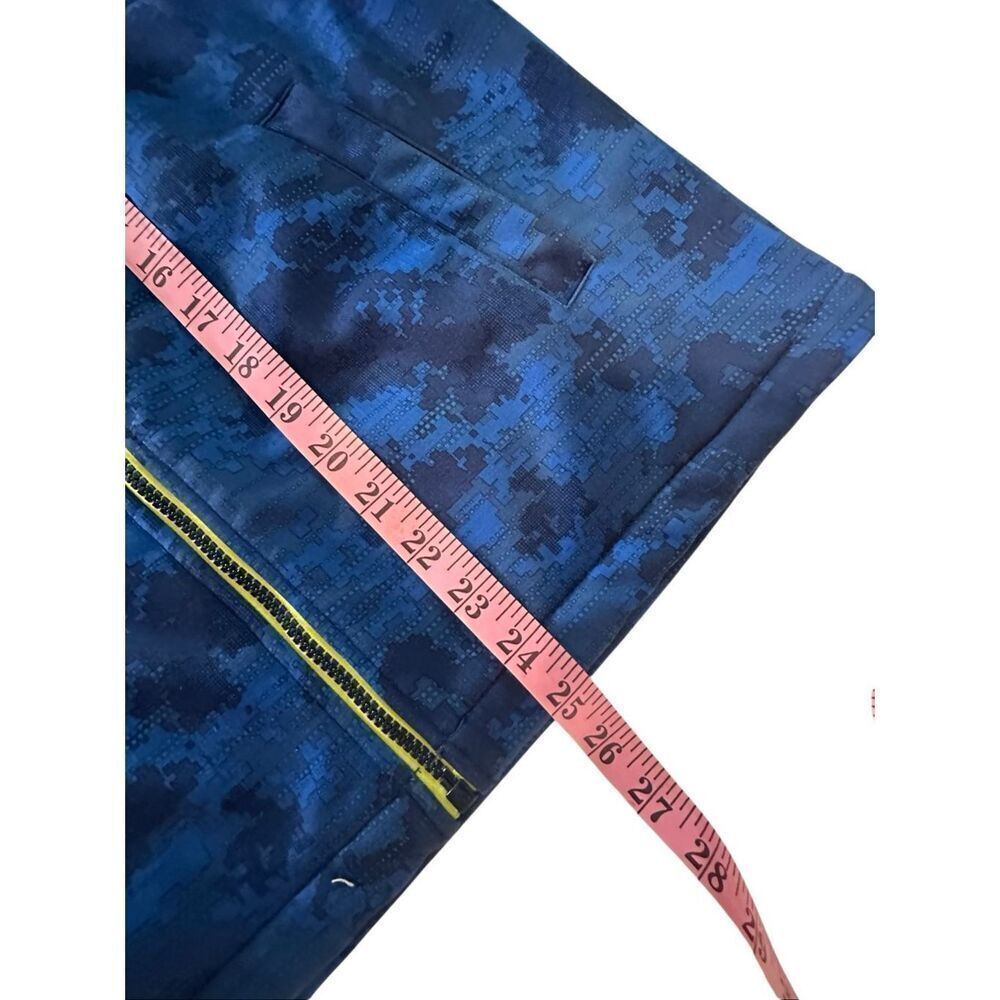 Free Country Ladies Blue Neon Yellow Super Softshell Tie Dye Zip Up Jacket 14/16 - Picture 4 of 9
